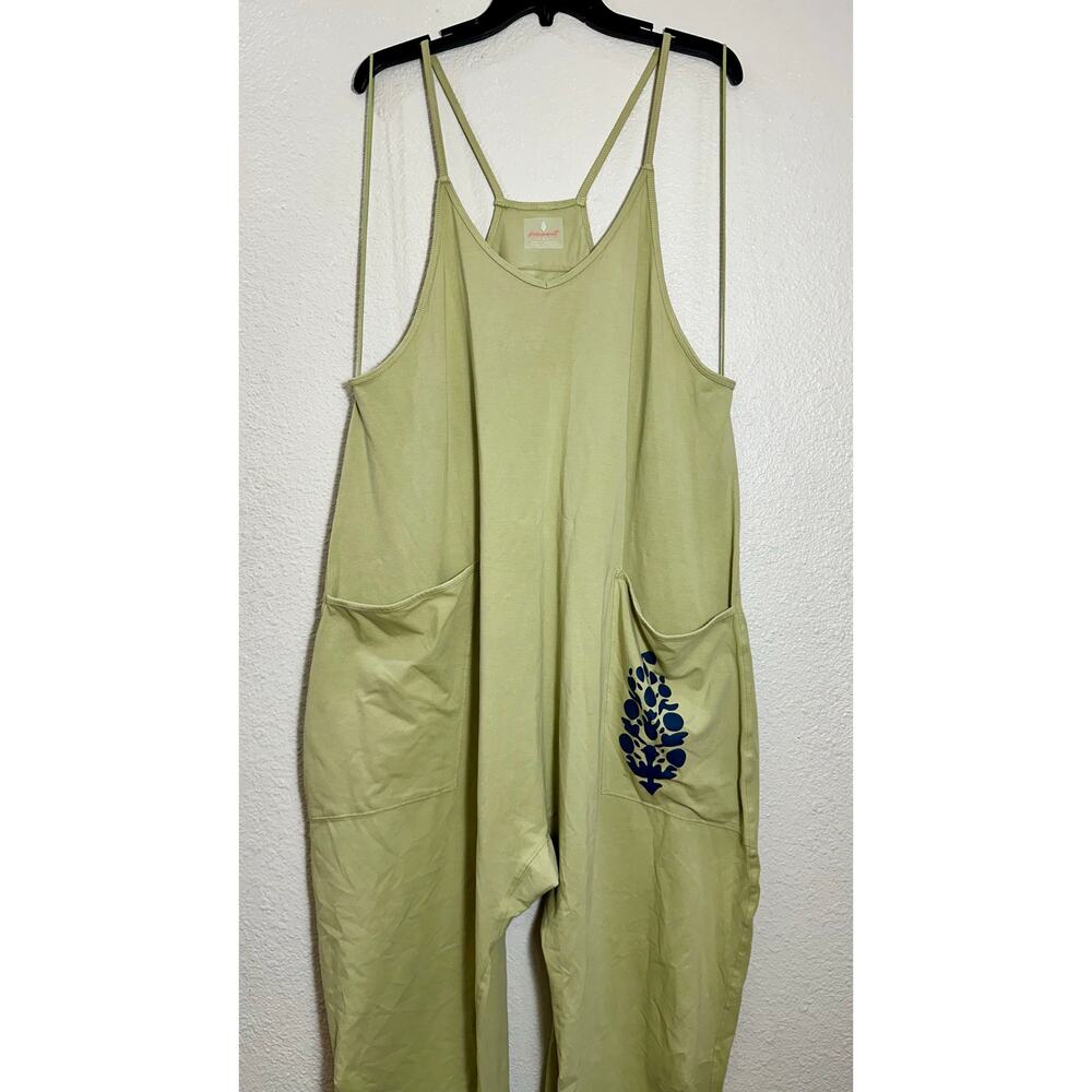 Free People FP Movement Green Jumpsuit - Picture 2 of 5